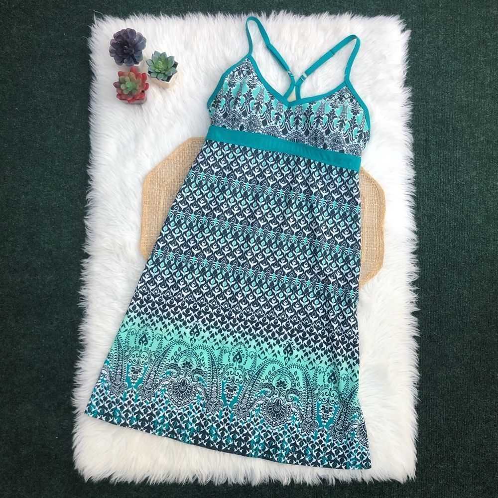 Athleta Shorebreak Swim Dress in Green Bombay